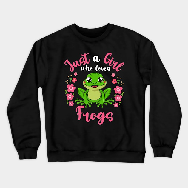 Frogs Frog Lover Crewneck Sweatshirt by CreativeGiftShop